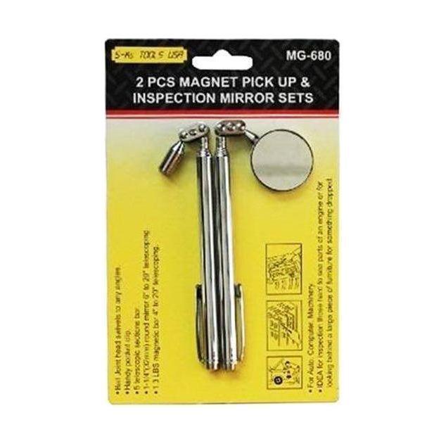 S-Ks MG-680 2pcs Magnetic Pick up & Inspection Mirror | SKS by KHM Megatools Corp. S-Ks MG-680 2pcs Magnetic Pick up & Inspection Mirror | SKS by KHM Megatools Corp.